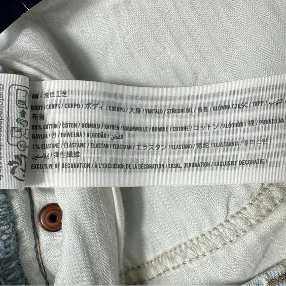 Abercrombie & Fitch Curve Love Ultra High Rise 90s Slim Straight Jean 35 Light - Picture 8 of 10